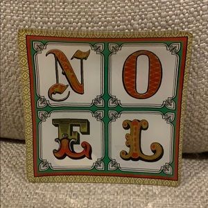 NOEL Glass Tray Christmas